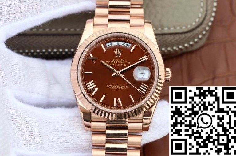 Day EW 40mm Dial Factory 228235 Rolex Brown Date 0723